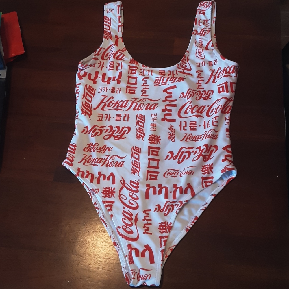 Coca cola vintage? Cool bathing bodysuit spandex